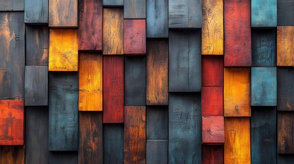 Striking wall made of vertical wooden panels showcasing rich textures and natural grain patterns perfect for modern interior and exterior design evoking a sense of warmth and style