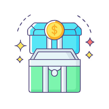 recommend clip art: loot box icon, loot box vector illustration-simple illustration of loot box, perfect for loot box logos and icons