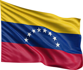 Obraz premium waving flag of Venezuela, national symbol