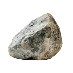 Fototapeta premium Grey and Beige Rock Isolated on Black Background Nature Stone Texture