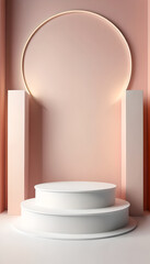 Podium background for product photos 