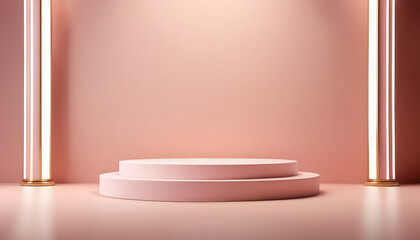 Podium background for product photos 