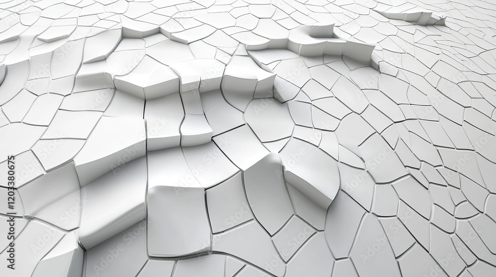 Poster futuristic 3d abstract geometric background with cubes and squares