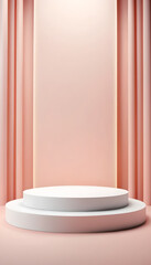 Podium background for product photos 