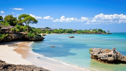 Fototapeta premium Tranquil Tropical Beach Scene