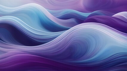 Fototapeta premium Abstract background with flowing purple and blue waves.
