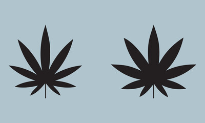 Sativa and indica  Silhouette  illustration Vector Art on White Background, Calligraphy t shirt design, card, flyer, Hand drawn lettering phrase, svg Files for Cutting Cricut and Silhouette, EPS 10