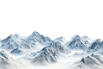 Majestic Snow-Capped Mountains Under a Clear Sky in a Dreamlike Landscape, Breathtaking High-Resolution View of Serene Natural Beauty and Tranquility