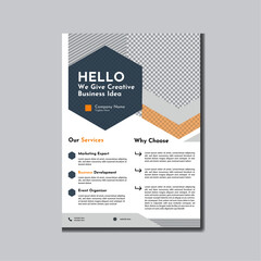 creative template for business flyer