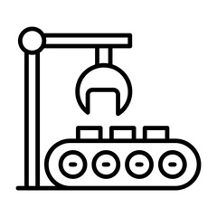 Factory Robot Icon