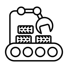 Manufacturing Wheel Icon