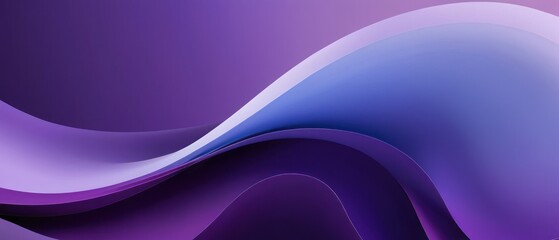 Purple abstract waves with flowing soft lines and smooth texture background