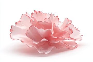 3D Carnation Isolated and White Background