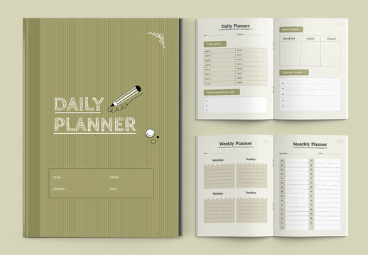 Daily Planner Layout