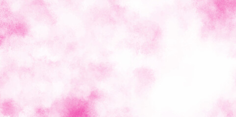 Pink backgrounds watercolor vintage grunge texture, Soft and cloudy watercolor stain of pink paint texture, brush painted watercolor abstract painting background, fresh and blurry pink cloud sky.