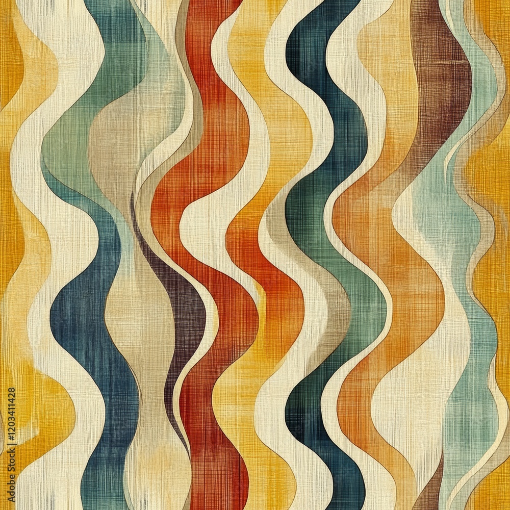 Poster a colorful abstract design with a lot of different shapes and colors