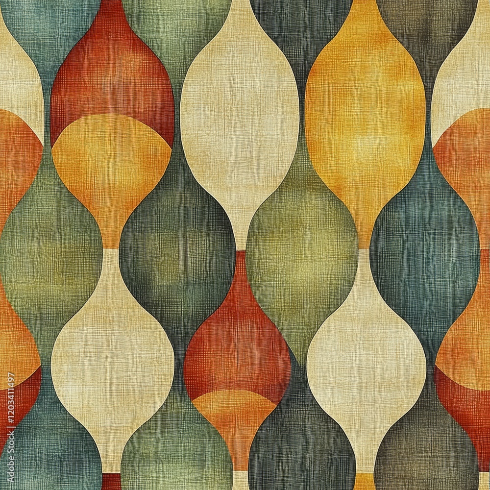 Poster a colorful abstract design with a lot of different shapes and colors