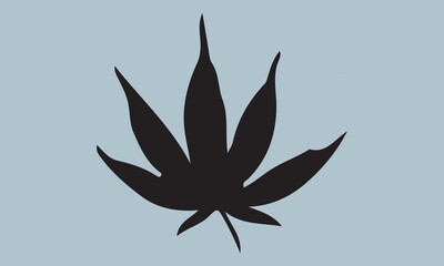 Sativa and indica Silhouette illustration Vector Art on White Background, Calligraphy t shirt design, card, flyer, Hand drawn lettering phrase, svg Files for Cutting Cricut and Silhouette, EPS 10