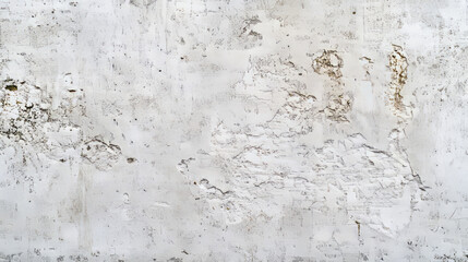 Obraz premium aged cracked white wall texture with peeling paint and weathered surface for distressed background image