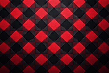 A black and red checkered pattern with a shiny, metallic look