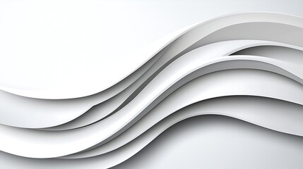 Abstract Grey and White Wave Background Design