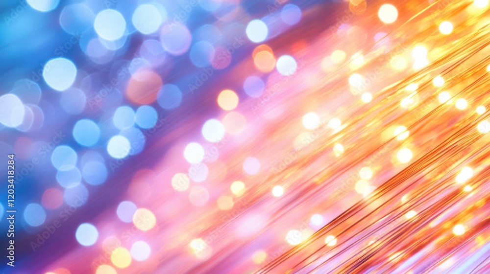 Aufkleber vibrant abstract background of colorful bokeh lights blending seamlessly in a dynamic flow