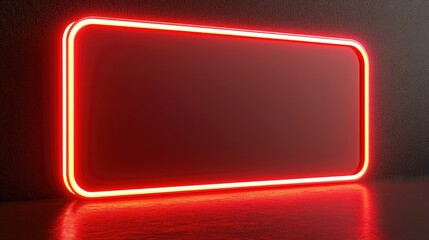 Close-up of an LED screen with glowing borders, offering ample copy space for custom designs or messages.