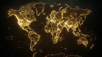 Global Illumination A Nighttime World Map Visualization