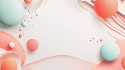 Shopee logo and sale banner on a smooth white background, surrounded by soft gradients and abstract patterns, offering space for promotional text or a tagline.