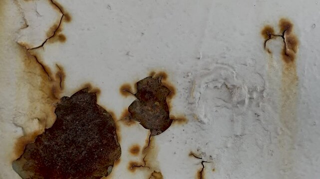 Rust of metals.Corrosive Rust on old iron white.Use as illustration for presentation.corrosion.