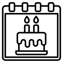 Obraz premium birthday single icon