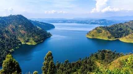 Fototapeta premium Serene Lake Landscape