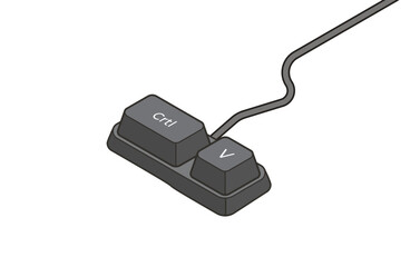 Keyboard shortcuts Crtl + V in isometric style