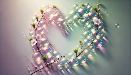 バレンタインの愛と感謝を象徴する背景画像.
結婚式やプロポーズのイメージに最適.
空間を活かしたエレガントな背景.
特別な日のための温かなデザイン.
ハートと自然が融合したデザイン.
カード、招待状、ウェルカムボードに最適化したデザイン.
記念日を彩る特別なデザイン.
generated by AI.
