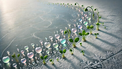 バレンタインの愛と感謝を象徴する背景画像.
結婚式やプロポーズのイメージに最適.
空間を活かしたエレガントな背景.
特別な日のための温かなデザイン.
ハートと自然が融合したデザイン.
カード、招待状、ウェルカムボードに最適化したデザイン.
記念日を彩る特別なデザイン.
generated by AI.
