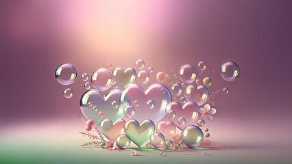 バレンタインの愛と感謝を象徴する背景画像.
結婚式やプロポーズのイメージに最適.
空間を活かしたエレガントな背景.
特別な日のための温かなデザイン.
ハートと自然が融合したデザイン.
カード、招待状、ウェルカムボードに最適化したデザイン.
記念日を彩る特別なデザイン.
generated by AI.
