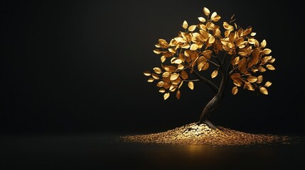 Golden Leaf Family Tree, a symbol of generational wealth and heritage, showcasing a vibrant connection across generations, rich in history and legacy