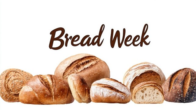 Real Bread Week Assorted artisan breads displayed for bread week celebration