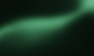 Obraz premium Gradient green and black textured header banner background design on black background.