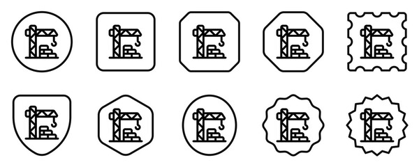 Editable crane tower, architecture, machinery, building vector icon. Construction, tools, industry. Part of a big icon set family. Perfect for web and app interfaces, presentations, infographics, etc