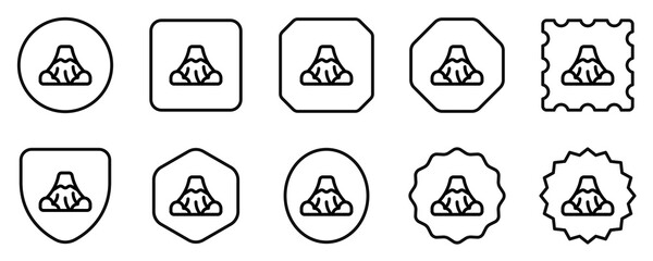 Editable mount, mountain vector icon. Landmark, environment, landscape, nature. Part of a big icon set family. Perfect for web and app interfaces, presentations, infographics, etc