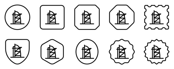 Editable skyscraper, tower, business vector icon. Landmark, monument, building, architecture. Part of a big icon set family. Perfect for web and app interfaces, presentations, infographics, etc