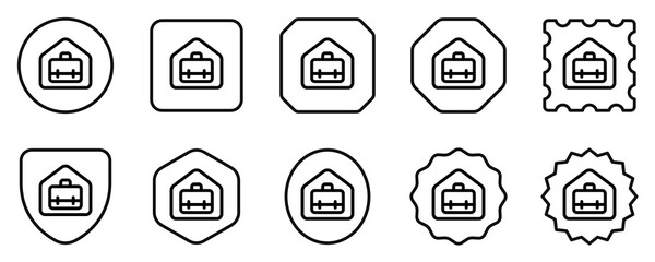 Editable remote work, briefcase, portfolio, experience vector icon. Job, profession, freelance. Part of a big icon set family. Perfect for web and app interfaces, presentations, infographics, etc