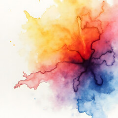 Watercolor colorful abstract background.