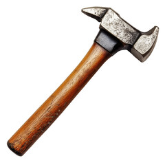 Classic Hammer with Wooden Handle with Transparent Background