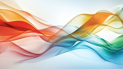 A vibrant and dynamic background featuring a multi colored sound wave design, with waves of red, blue, green, orange, and yellow intertwining to create a visually striking and futuristic pattern