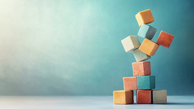 Business Plan Blueprint, a structured visualization of business components represented as interconnected building blocks for strategic planning