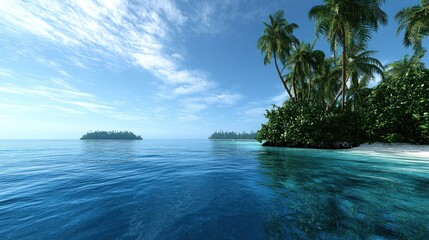 Tranquil Tropical Beach Scene