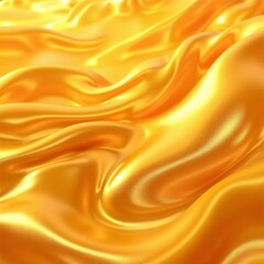Obraz premium Luxurious Golden Silk Fabric in Rich Amber Tones for Luxury Fashion Design