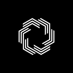 logo black background